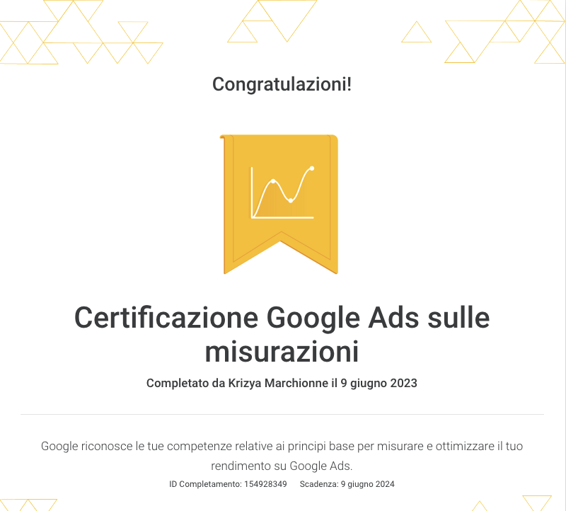 Google Ads Certificato