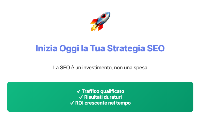 Inizia strategia SEO oggi - benefici investimento marketing digitale per PMI