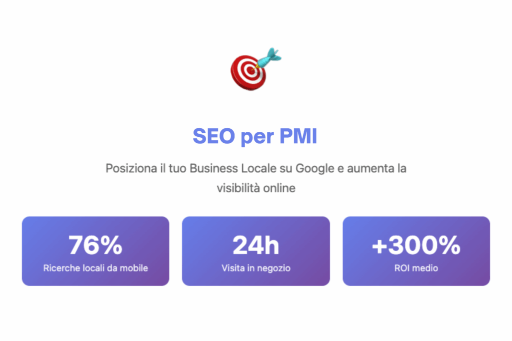 Statistiche SEO locale 2025 per piccole e medie imprese - aumento visibilità su Google